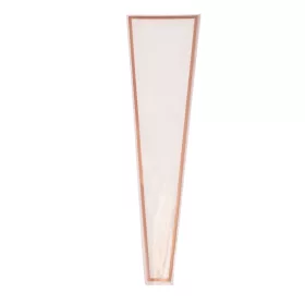   Rose gold keretes virágtasak 12.5cm x 4cm x 45cm, 50db - Fehér
