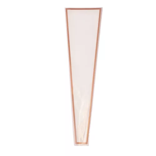 Rose gold keretes virágtasak 12.5cm x 4cm x 45cm, 50db - Fehér