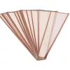 Rose gold keretes virágtasak 12.5cm x 4cm x 45cm, 50db - Fehér