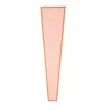 Rose gold keretes virágtasak 12.5cm x 4cm x 45cm, 50db - Rózsaszín