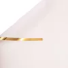 Gold Edged Matte Foil Sheet 57 x 57cm, 20pcs. - White