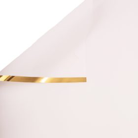 Gold Edged Matte Foil Sheet 57 x 57cm, 20pcs. - White