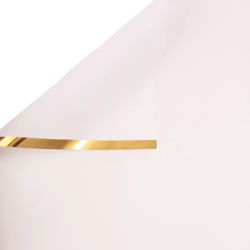Gold Edged Matte Foil Sheet 57 x 57cm, 20pcs. - White