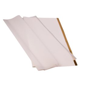 Gold Edged Matte Foil Sheet 57 x 57cm, 20pcs. - White