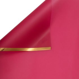 Gold Edged Matte Foil Sheet 57 x 57cm, 20pcs. - Burgundy