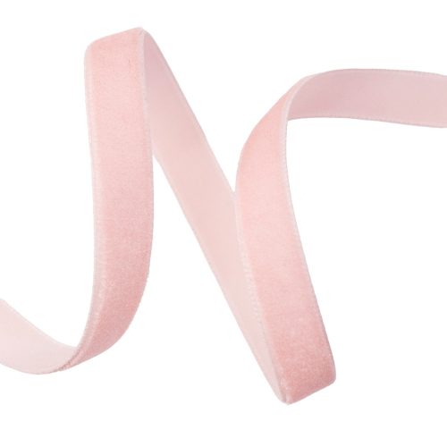 Velvet ribbon 10mm x 10m - Powder pink