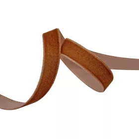 Bársony szalag 10mm x 10m - Gesztenyebarna