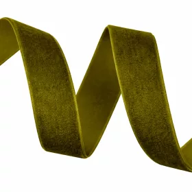 Bársony szalag 22mm x 10m - Olivazöld