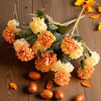 Krizantém selyemvirágok