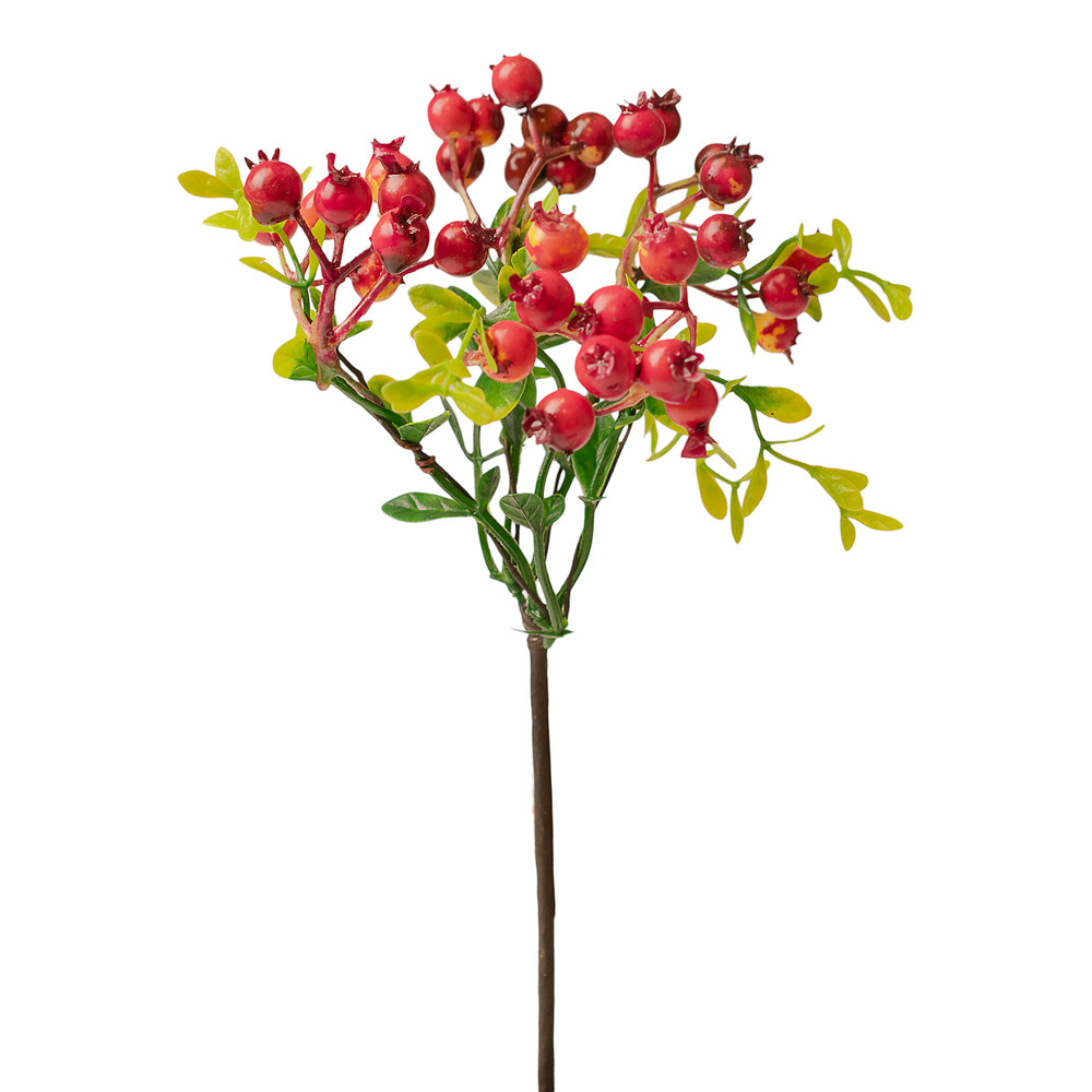 Bogyós ág, 28.5cm magas - Narancssárga