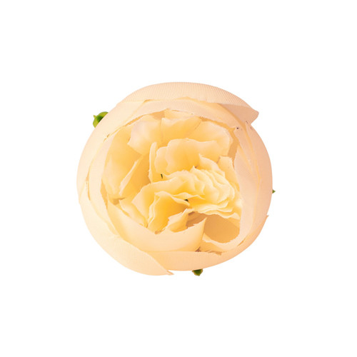 Boglárka selyemvirág fej, 3cm - Krém